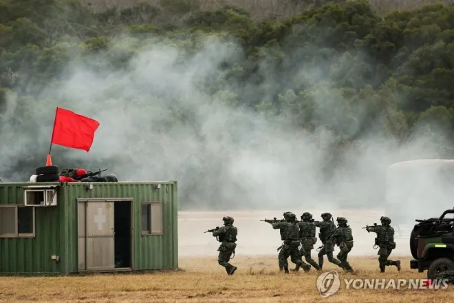대만군 훈련 장면 EPA 연합뉴스 대만군 훈련 장면 EPA 연합뉴스