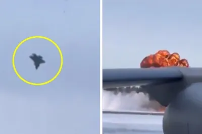 thumbnail - (영상) 하늘서 50분간 ‘전화 회의’…F-35, 끝내 불덩이 추락