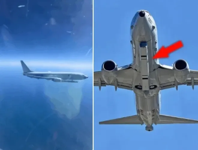 미 해군 해상초계기 P-8A 포세이돈 동체 아래 장착된 능동형 전자주사식 위상배열 레이더(AESA) 계열인 AN/APS-154 첨단공중센서(AAS)의 모습 미 해군 해상초계기 P-8A 포세이돈 동체 아래 장착된 능동형 전자주사식 위상배열 레이더(AESA) 계열인 AN/APS-154 첨단공중센서(AAS)의 모습