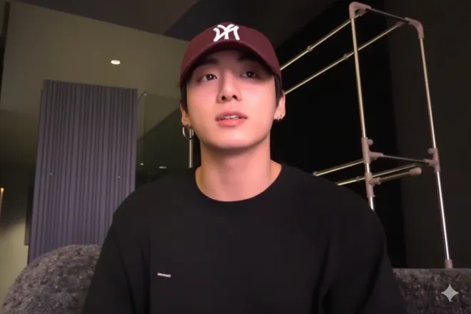 방탄소년단 정국. 위버스 영상 갈무리