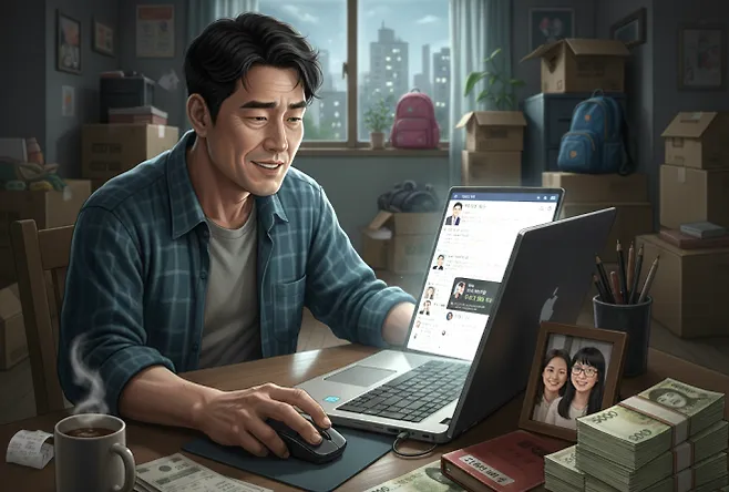 이 소설의 주요 피해자 김민준. 구글 제미나이