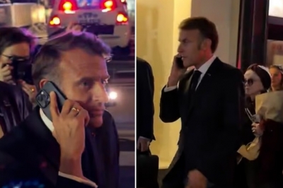 thumbnail - 이런 굴욕 처음…트럼프 행렬 위한 도로 통제에 발 묶인 프랑스 대통령 (영상)