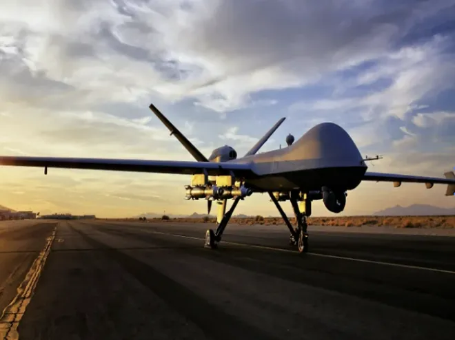 주한미군이 ‘암살 드론’으로 불리는 MQ-9(리퍼) 다목적 무인기를 군산 공군기지에 상시 배치했다고 공식 확인했다. 자료사진 주한미군이 ‘암살 드론’으로 불리는 MQ-9(리퍼) 다목적 무인기를 군산 공군기지에 상시 배치했다고 공식 확인했다. 자료사진