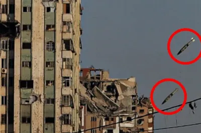 thumbnail - (영상) 약 7만명 죽었는데…미사일 두 발에 와르르, 가자 고층 건물 또 붕괴