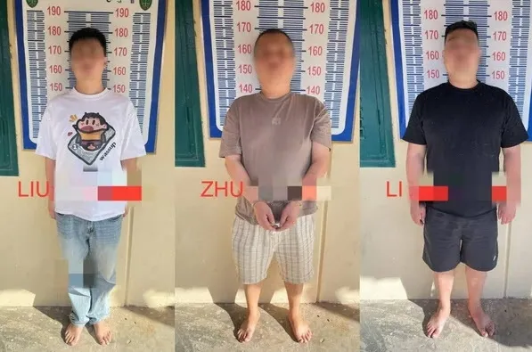 한국인 대학생 살인 혐의로 기소된 중국인 용의자 3명. 캄보디아 경찰청 한국인 대학생 살인 혐의로 기소된 중국인 용의자 3명. 캄보디아 경찰청