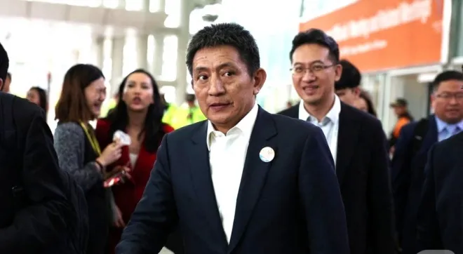 리청강 중국 상무부 부부장이 2025년 5월 16일 한국 제주도 서귀포에서 열린 APEC 무역장관 회의 장소를 떠나고 있다. 로이터 뉴스1