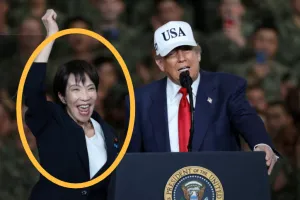 트럼프 옆에서 ‘폴짝폴짝’ 신난 다카이치…“일본 국민은 축복 받았다” (영상)