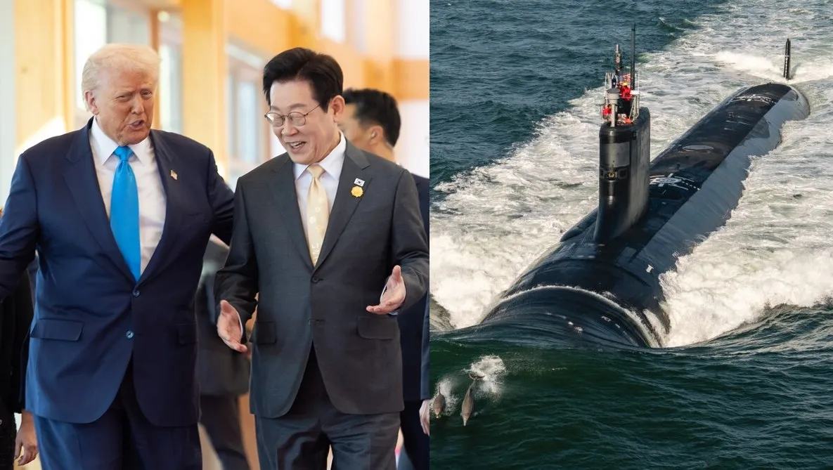 이재명 대통령이 29일 경북 경주박물관에서 도널드 트럼프 미국 대통령과 대화하고 있다. 연합뉴스