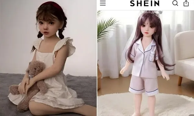 프랑스 소비자보호당국이 문제 삼은 쉬인(Shein) 온라인몰의 ‘아동 유사 성인용 인형’ 제품 이미지. 약 70㎝ 크기의 인형이 어린이의 얼굴과 자세를 모방해 제작돼 논란이 일었다. 프랑스 당국은 “아동 포르노물에 해당할 수 있다”며 검찰에 수사를 의뢰했다. 쉬인