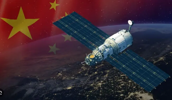 중국 인공위성 상상도 자료사진