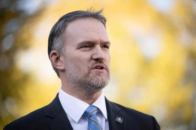 제이미슨 그리어 무역대표부(USTR) 대표가 지난달 22일 백악관에서 기자들과 대화를 하고 있다. AFP 연합뉴스