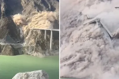 thumbnail - (영상) “균열 감지 하루 만에 와르르”…완공 10개월 된 中 쓰촨성 대교 붕괴