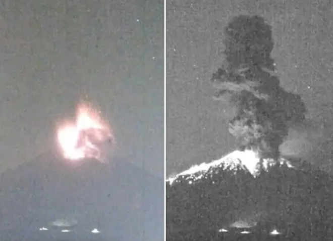 16일(현지시간) 이른 아침 사쿠라지마 화산이 분화하면서 화산재와 연기가 최대 4400m 상공까지 치솟았다. 로이터 연합뉴스