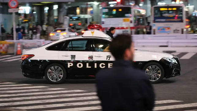 일본 경찰차 자료사진