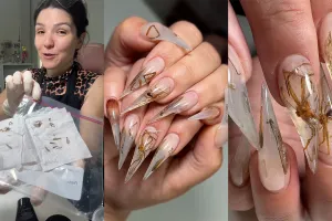(영상) 죽은 거미를 손톱에?…‘기괴한 네일’ 주문한 손님 
