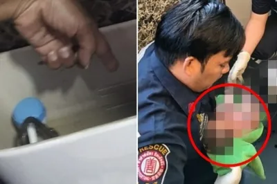 thumbnail - “태어난 지 하루 만에”…변기 수조에 버려진 신생아 발견, 기적 벌어졌다