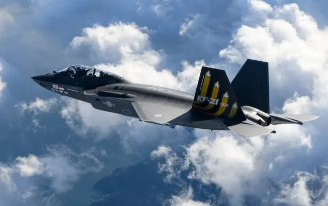 비행하는 KF-21 자료사진. KAI