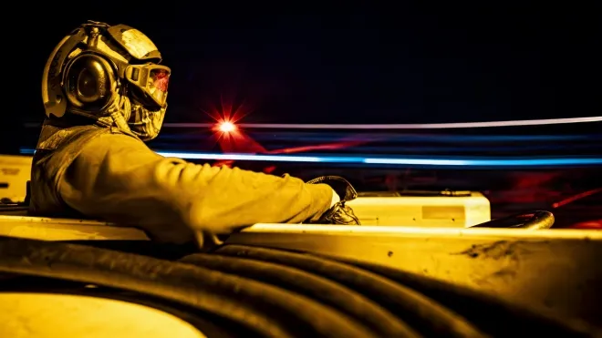 미 해군이 26일 엑스 계정에 야간 훈련 사진을 게시했다. 미 해군 엑스 캡처2