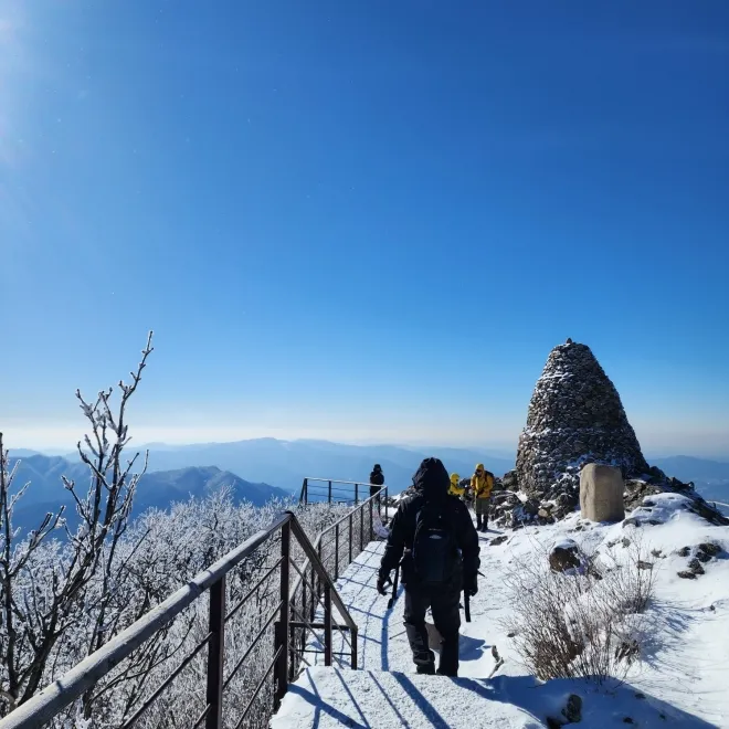 치악산 정상의 모습