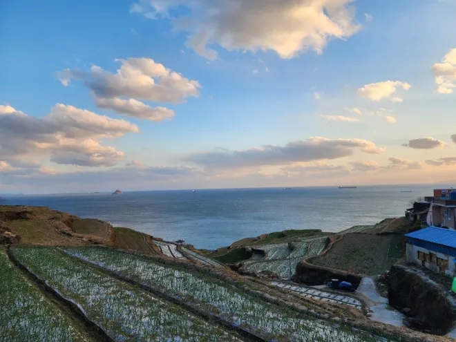 남해 다랭이마을 풍경