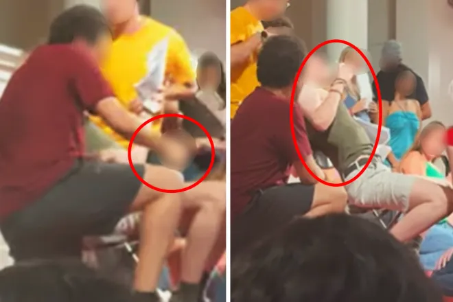 미국 매사추세츠주에 있는 명문 단과대학인 애머스트 대학교가 신입생 오리엔테이션 행사에서 성행위를 연상케 하는 공연을 선보여 논란이 일고 있다. 유튜브 Washington Free Beacon 캡처