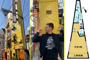 도쿄에 있다는 세상에서 가장 얇은 아파트…내부 모습은?