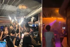 새해 축제가 참사로…샴페인 폭죽 연출이 불씨였나