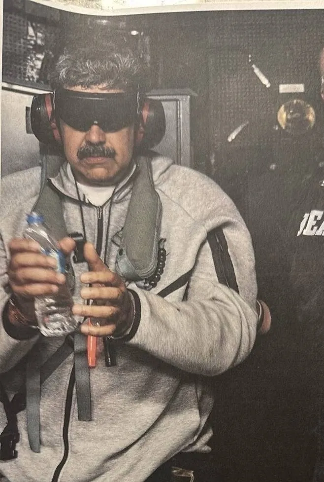 미군이 체포해 압송한 마두로 베네수엘라 대통령. 연합뉴스