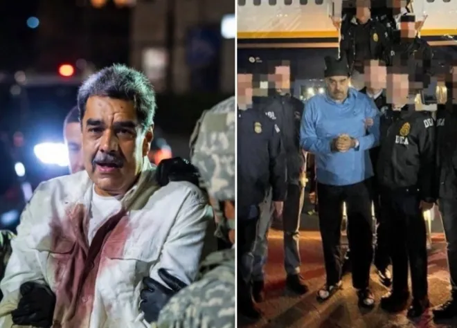 마두로 베네수엘라 대통령이 미국에 체포 압송된 가운데, 생성형 AI로 만들어진 ‘가짜 이미지’(위 사진들)가 SNS에 확산하고 있다