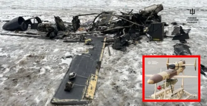 러시아군이 올해 초 전선에 새롭게 투입한 게란-5 드론. 우크라이나 국방정보국 제공