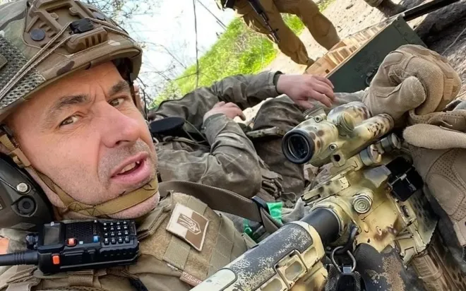 사업가에서 군 지휘관으로 변신한 브세볼로드 코제먀코. 소셜미디어 캡처