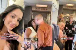 비행기를 탔을 뿐인데, 나 갑자기 하객 됐어요