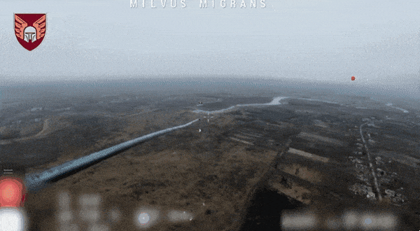 낚싯대를 이용해 러시아군 드론을 요격하는 모습. 우크라이나 제46독립공중기동여단 홍보실 제공