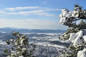 정적의 미학…겨울옷 입은 해남 금강산