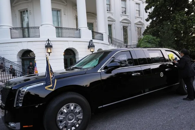 미국 대통령 전용 리무진 캐딜락 원. AP 연합뉴스 자료사진