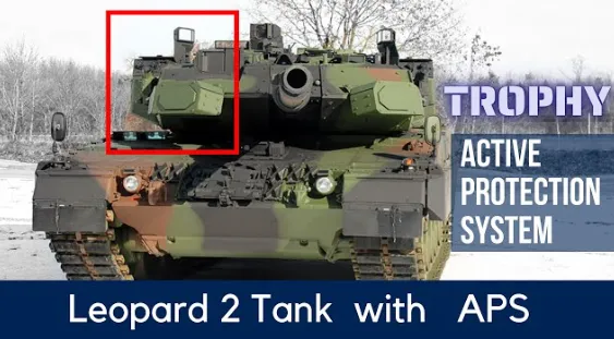 독일 레오파드2 전차에 장착된 최첨단 능동 방호 시스템 ‘트로피’