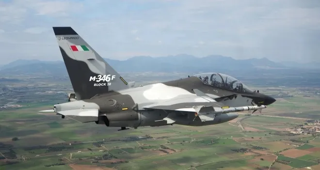 이탈리아 M-346 경전투기. 레오나르도 제공