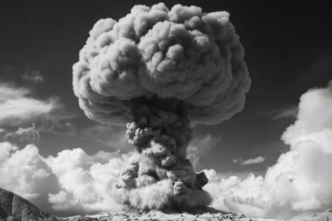 냉전 시기 핵실험을 상징하는 버섯구름 자료 이미지. 핵무기 수는 줄었지만 위협의 구조는 여전히 남아 있다는 평가가 나온다. 123rf