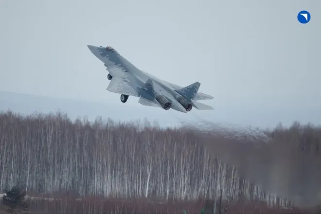 러시아의 최신 스텔스 전투기 Su-57. 로스텍 제공