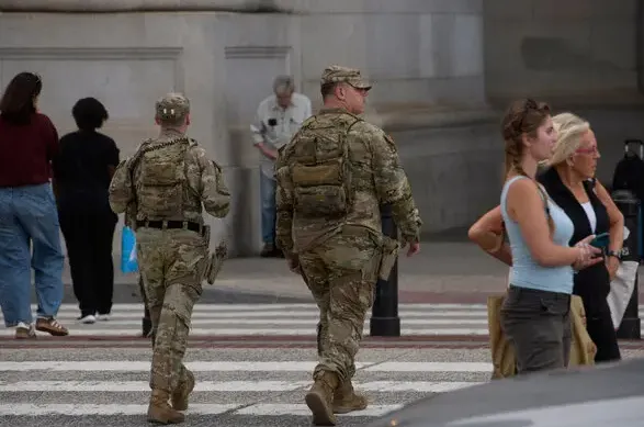 시내를 순찰하는 미국 주방위군 자료사진. 기사와 관계 없음