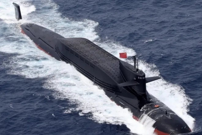 중국의 094A형 전략 핵추진 탄도미사일 잠수함 자료사진. 중국 해군 제공