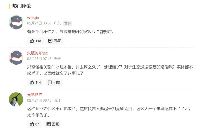 아크테릭스 불꽃쇼 논란과 관련해 중국 온라인에서는 비판 여론이 이어졌다. 온라인 캡처
