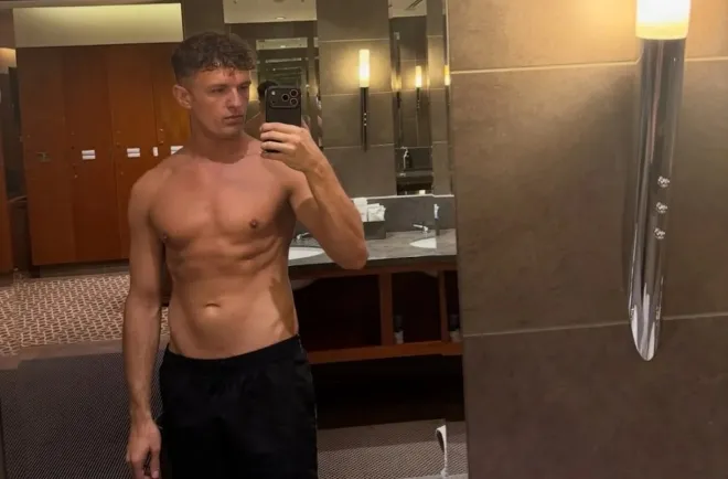 보니 블루 행사에 참가했던 콘텐츠 제작자 잭 화이트의 모습. 인스타그램 캡처