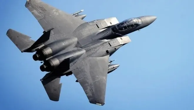 이번 쿠웨이트 오인 사격 추락 기종인 F-15E 전투기. 미 공군 제공
