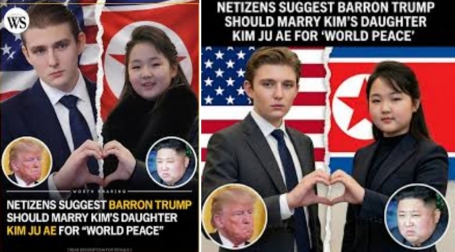 [포착] ‘트럼프 아들♥北 김주애’ 결혼하면 벌어질 일…밈 확산하는 이유