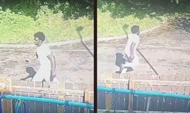 2022년 범행 직후 올라델레의 모습. 데일리메일 제공