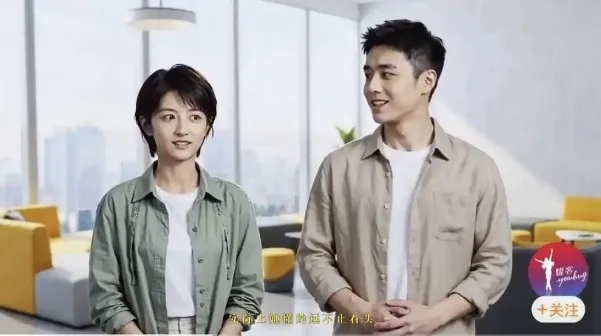 중국에서 실제 소속사와 계약한 AI 배우가 등장했다. 린시옌(왼쪽), 친링웨(오른쪽). 펑멘신문 캡처