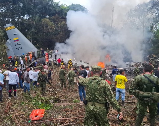 [포착] “125명 태운 군용기 추락, 수십 명 사망 가능성”…콜롬비아 발칵
