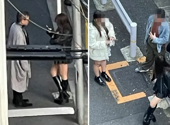 일본 최대 환락가인 도쿄 신주쿠 가부키초의 오쿠보 공원에서 불법 성매매에 나선 젊은 여성들과 남성들. 사우스차이나모닝포스트 제공