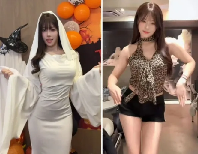 전 중국 체조 국가대표 우류팡 더우인 영상 캡처